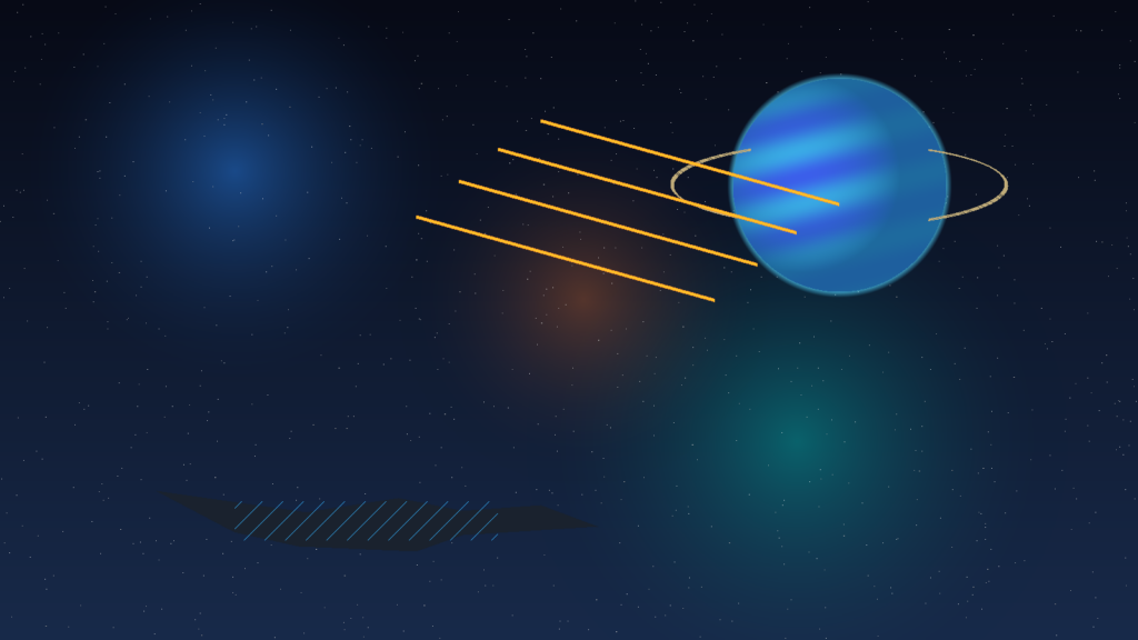 EVE Frontier po Fanfest 2026 - kosmiczna grafika z planeta, statkiem i smugami zagrozen